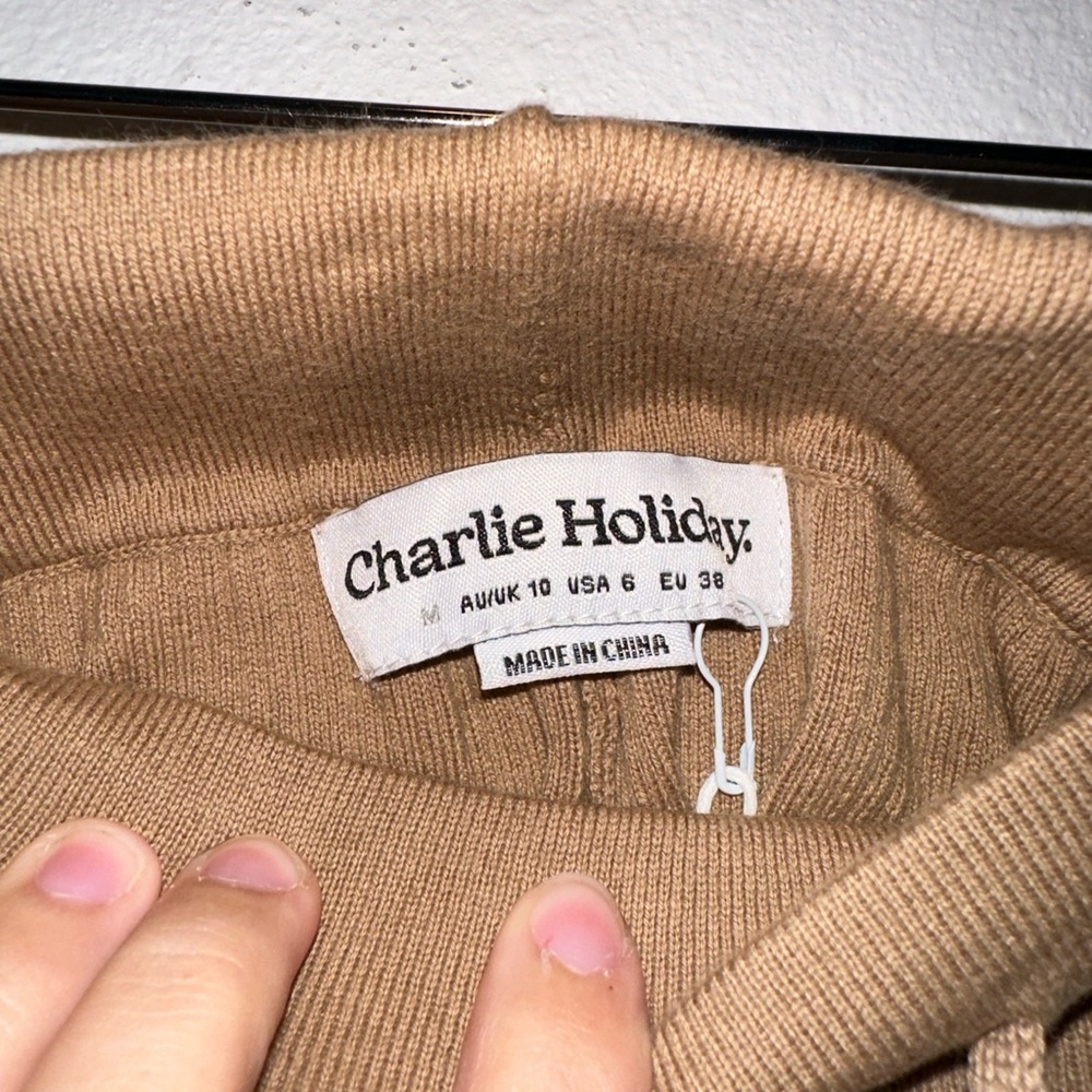 Anthropologie Charlie Holiday Peanut Delilah Short NWT - Picture 6 of 8
